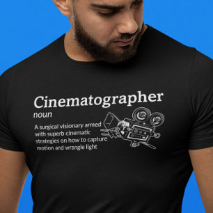 Cinematographer Definition Dark Mode - Film T-shirt