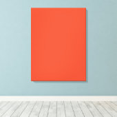 Cinnabar Solid Color | Klassiek | Elegant Canvas Afdruk (Insitu (Houten vloer))