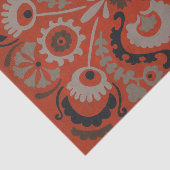 Cinnabar Suzani I Tissuepapier (Detail)