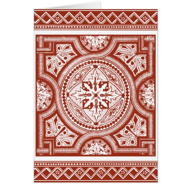 Cinnabar Woodblock IV (Devant)