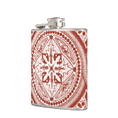 Cinnabar Woodblock IV Heupfles (Links)