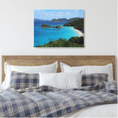 Cinnamon Bay, St. John, Amerikaanse Maagdeneilande Canvas Afdruk (Insitu (Slaapkamer))