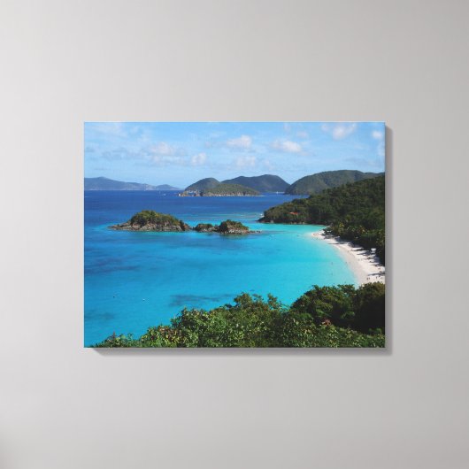 Cinnamon Bay, St. John, Amerikaanse Maagdeneilande Canvas Afdruk (Voorkant)
