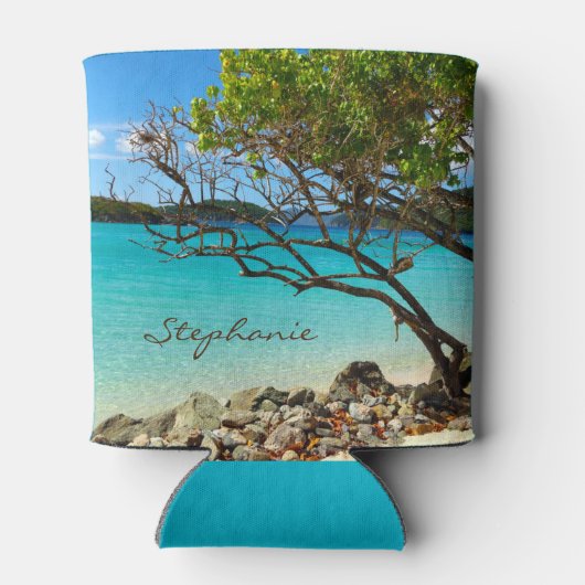 Cinnamon Bay St. John USVI gepersonaliseerde Koelb Blikjeskoeler (Achterkant)