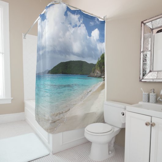 Cinnamon Bay (St. Thomas, USVI) Douchegordijn (In situ)