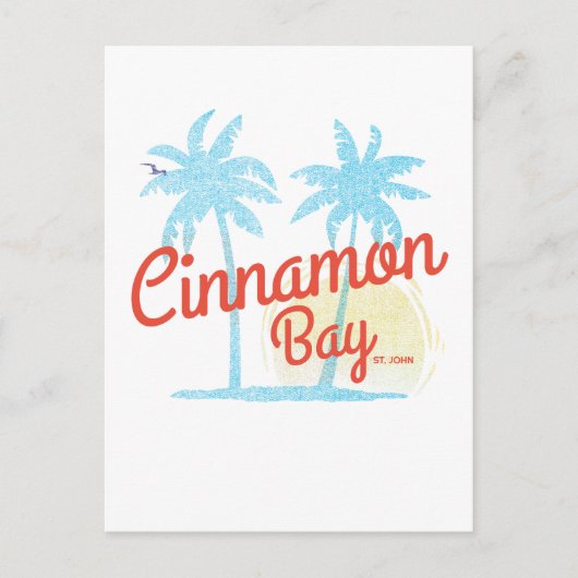 Cinnamon Bay USVI Beach Magnet Briefkaart (Voorkant)
