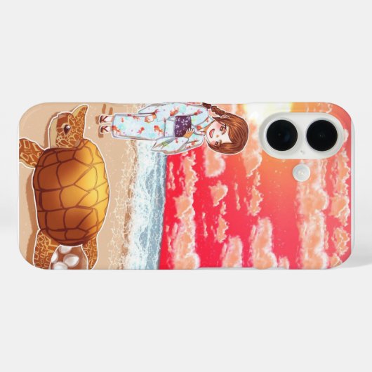 Cinnamon Beach coque iphone (Verso (horizontal))