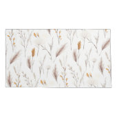 Cinnamon Boho Meadow Watercolor Custom Monogram  Kussensloop (Achterkant)