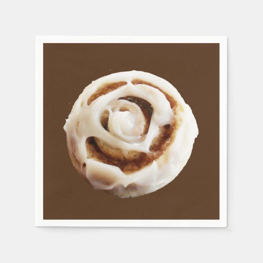 Cinnamon Bun met Icing Servet (Voorkant)