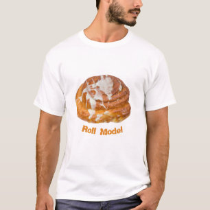 Cinnamon Bun Roll Model T-Shirt