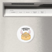 Cinnamon Bunny Funny Cinnamon Bun Pun Magneet (Insitu (Vaatwasser))