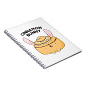 Cinnamon Bunny Funny Cinnamon Bun Pun Notitieboek (Rechterzijde)