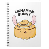 Cinnamon Bunny Funny Cinnamon Bun Pun Notitieboek (Voorkant)