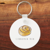 Cinnamon Buns Cinnamon Rolls Coffee Fika Sleutelhanger (Voorkant)