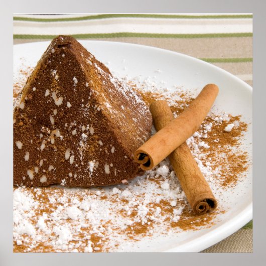 Cinnamon Chocolate Cake Dessert Poster (Voorkant)