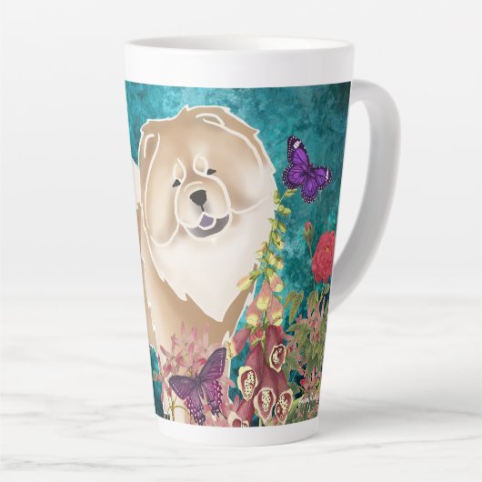 CINNAMON/FAWN-GINKGO CHOW- Latte Mug (Angle droit)