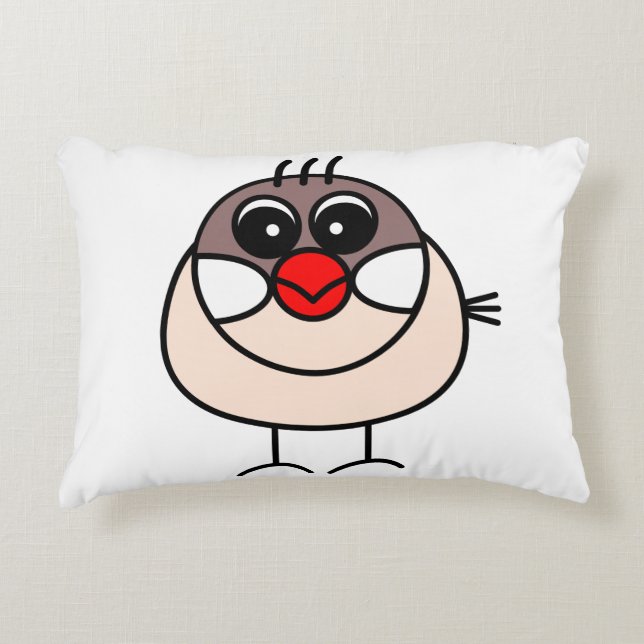 cinnamon Java sparrow Decoratief Kussen (Voorkant)