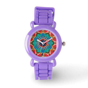 Cinnamon Kaleidoscope Horloge