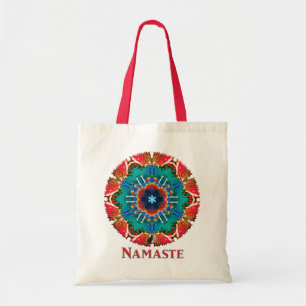 Cinnamon Namaste Kaleidoscope Canvas tas