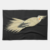 Cinnamon Pearl Pied Cockatiel Parrot Kitchen Towel Theedoek (Horizontaal)