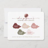 Cinnamon & Pink Spring Weddenschappen Paletkaart (Voorkant)