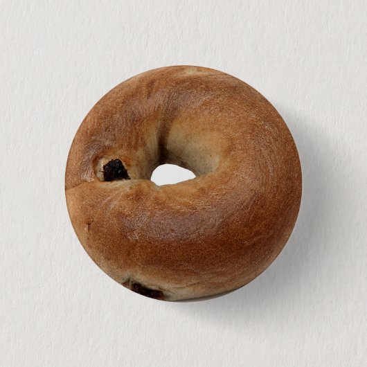 Cinnamon Raisin Bagel Pinback Button (Voorkant)