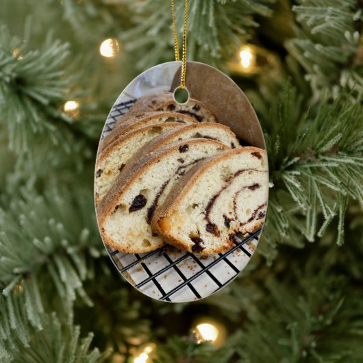 Cinnamon Raisin Bread Keramisch Ornament (Boom)