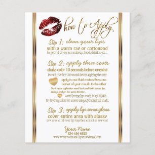 Cinnamon Red Glitter 💋 Instructies 2 Flyer