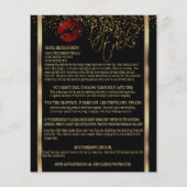 Cinnamon Red Glitter Lip 💋 Instructies - Zwart Flyer (Achterkant)