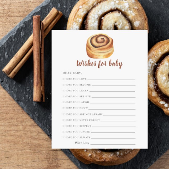 Cinnamon roll baby shower - wensen voor baby (Creator heeft geüpload)