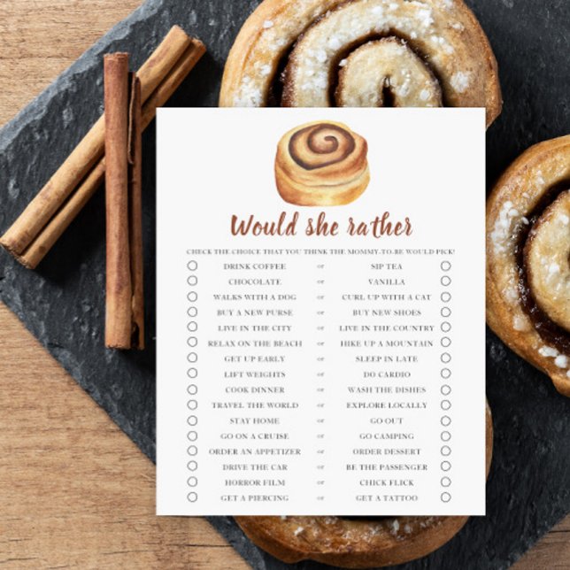 Cinnamon roll baby shower Zou ze liever (Creator heeft geüpload)