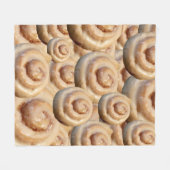 Cinnamon Roll Bliss Fleece Deken (Voorkant (Horizontaal))
