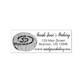 Cinnamon Roll Breakfast Bun Pastry Bakery Adres Rubberstempel (Afrduk)