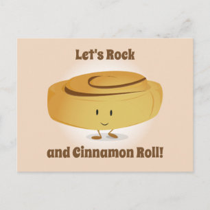 Cinnamon Roll Character Food Briefkaart