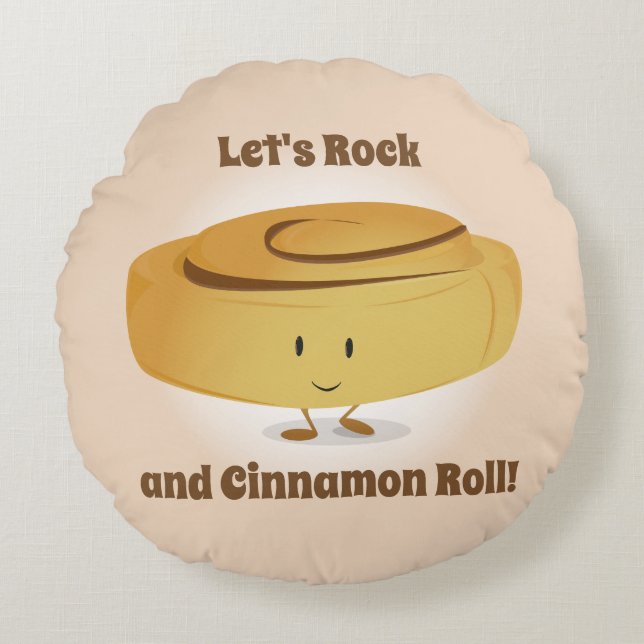 Cinnamon Roll Character | Ronde piloot Rond Kussen (Voorkant)