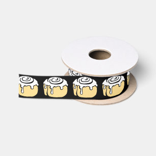 Cinnamon Roll Honey Bun Cute Cartoon Design Black Lint