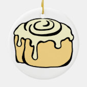 Cinnamon Roll Honey Bun Cute Cartoon Design Keramisch Ornament (Achterkant)