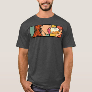 Cinnamon Roll Honey Bun Retro Bread Baker T-shirt