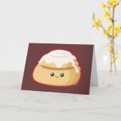 Cinnamon Roll Kaart (Gele Bloem)