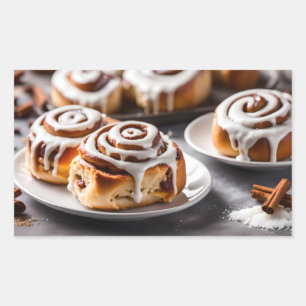 Cinnamon Roll Rechthoekige Sticker