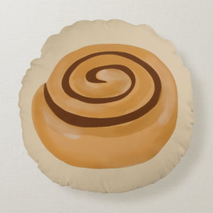 Cinnamon Roll Rond Kussen