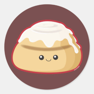 Cinnamon Roll Ronde Sticker