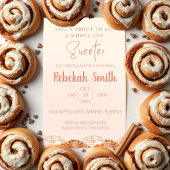 Cinnamon Roll Shower Uitnodiging met Waterverf