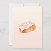 Cinnamon Roll Shower Uitnodiging met Waterverf (Achterkant)