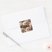 Cinnamon Roll Vierkante Sticker (Envelop)