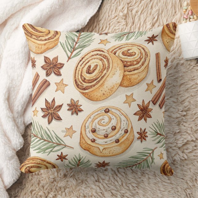 Cinnamon Rolls and Spices - Holiday Baking Kussen (Deken)