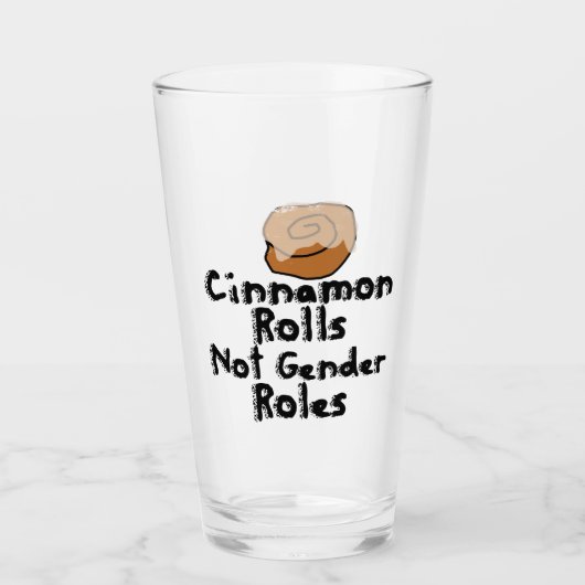 Cinnamon Rolls niet genderrollen Glas (Voorkant)