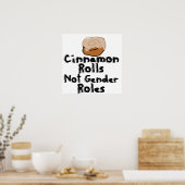 Cinnamon Rolls niet genderrollen Poster (Keuken)