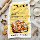 Cinnamon Rolls Recept Gepersonaliseerd Theedoek