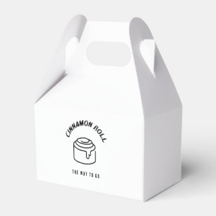Cinnamon rolt de weg bedankdoosjes